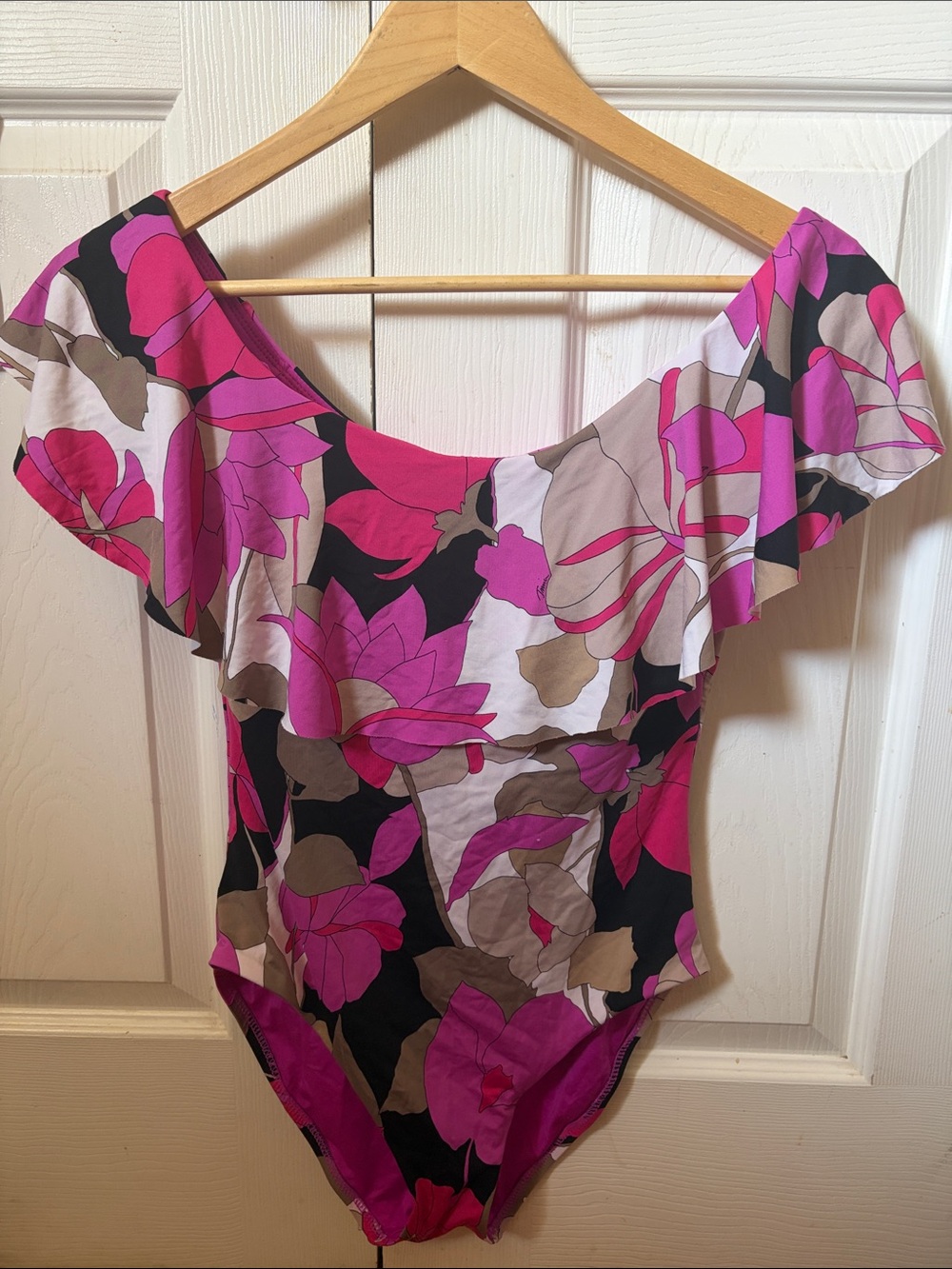 Trina Turk Pink Floral One-Piece Swimsuit